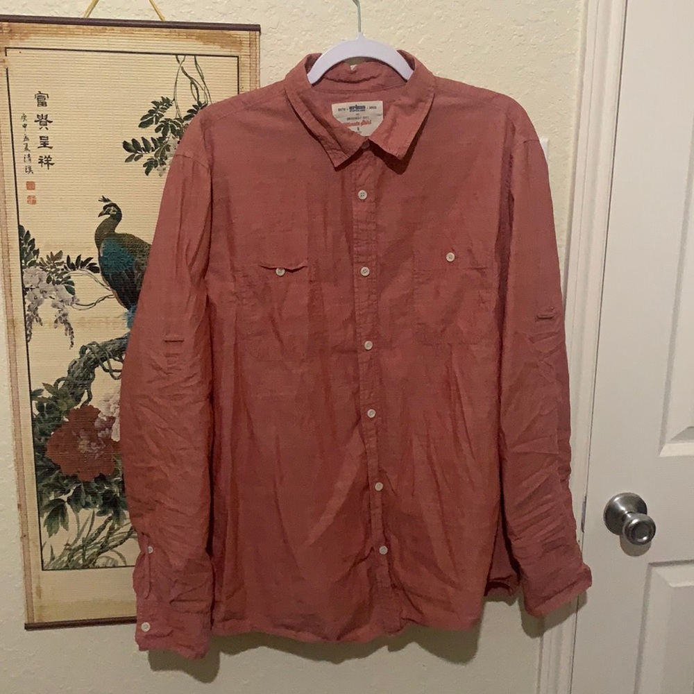 Urban Pipeline Long sleeve Button-Up (Pink)
